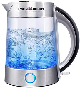 Pohl Schmitt 1.7L Electric Kettle with Upgraded Stainless Steel Large, Sliver