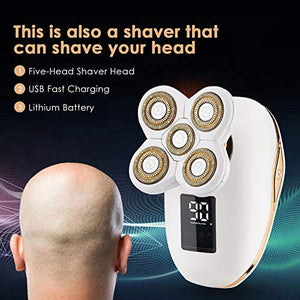 Electric Razor for Women Painless Leg Shaver Hair 1 Count (Pack of 1), White