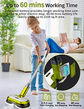 Load image into Gallery viewer, Cordless Electric Mop, Spin Mop with LED 5 Piece Set, Green
