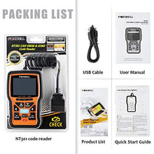 Load image into Gallery viewer, FOXWELL NT301 OBD2 Scanner Professional Code Reader,