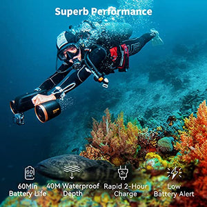 WINDEK SUBLUE WhiteShark Mix Pro Underwater Scooter with Action Black