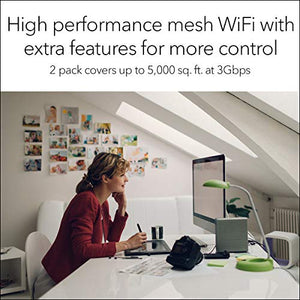 NETGEAR Orbi Pro Tri-Band Mesh WiFi System (SRK60) -- Router & 2 Pack, white