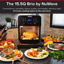 Load image into Gallery viewer, NuWave Brio 15.5-Quart Large Capacity Air Fryer + Grill; Probe; 2 15.5QT