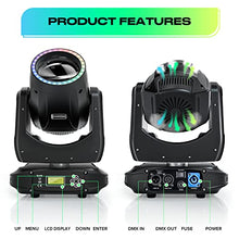 Load image into Gallery viewer, U`King Moving Head Lights DJ 150W Spotlights 15 Gobos 13 Colors White