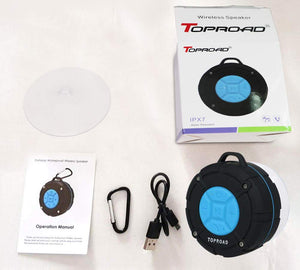 [2019 Version] Portable Shower Speaker,TOPROAD IPX7 Waterproof Wireless...