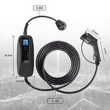 Load image into Gallery viewer, Morec 40Amp EV Charger Level 2 NEMA14-50 220V-240V Portable PCD040, with LCD
