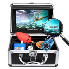 Load image into Gallery viewer, Portable Underwater Fishing Camera with Depth 49FT without DVR, black