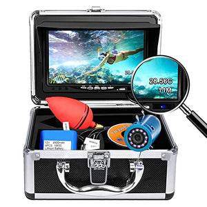 Portable Underwater Fishing Camera with Depth 49FT without DVR, black