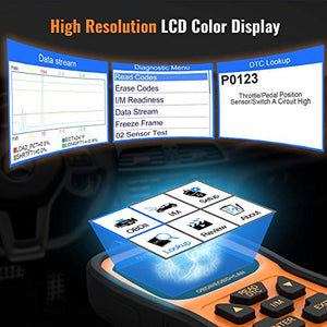 AUTOPHIX OBD2 Scanner Enhanced OM126P Vehicle Code Reader Auto orange