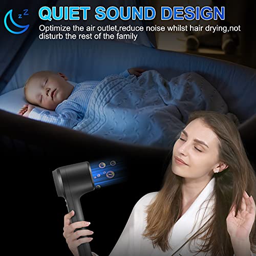 Professional Hair Dryer, Brushless Motor Ionic Blow 3 Piece Set