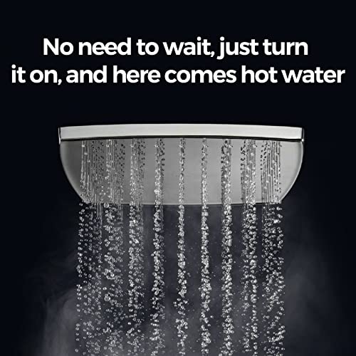 Propane Gas Tankless Water Heater, FOGATTI Indoor for Home 6.5 GPM White