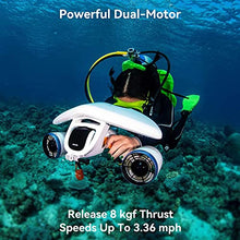 Load image into Gallery viewer, WINDEK SUBLUE WhiteShark Mix Underwater Scooter with Action Camera White