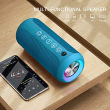 Load image into Gallery viewer, Ortizan Portable Bluetooth Speaker, IPX7 Waterproof Wireless Speaker Blue