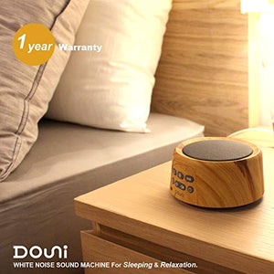 Douni Sleep Sound Machine - White Noise 1 Count (Pack of 1), Wood Grain