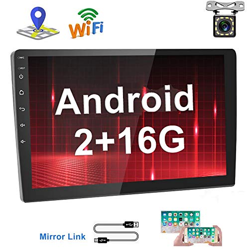 [2G+16G] Hikity 10.1 Inch Android Car Stereo Double Din Touch Screen 2G+16G