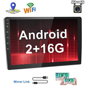 [2G+16G] Hikity 10.1 Inch Android Car Stereo Double Din Touch Screen 2G+16G