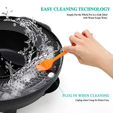 Load image into Gallery viewer, Food Party 2 in 1 Electric Smokeless Grill and Hot Pot Black