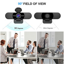 Load image into Gallery viewer, 1080P Webcam with Microphone, EMEET C960 Web Camera, 2 Mics Medium, Black