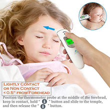 Load image into Gallery viewer, Amplim Contact/Non Contact Digital Forehead Thermometer small, Silver White