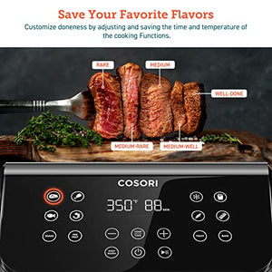 COSORI Pro II Air Fryer Oven Combo, 5.8QT Max Xl Large Cooker 5.8 QT, BLACK