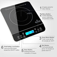 Load image into Gallery viewer, Duxtop Portable Induction Cooktop, Countertop Burner 1800 Watts, Silver