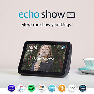 Echo Show 8 - stay connected and in touch with Alexa - Charcoal