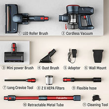 Load image into Gallery viewer, Fabuletta 10-in-1 Cordless Vacuum Cleaner - 24Kpa 250W Brushless Motor Red
