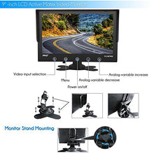 Load image into Gallery viewer, Upgraded 2017 Backup Rear View Car Truck Camera &amp; Monitor 0 inches, Black