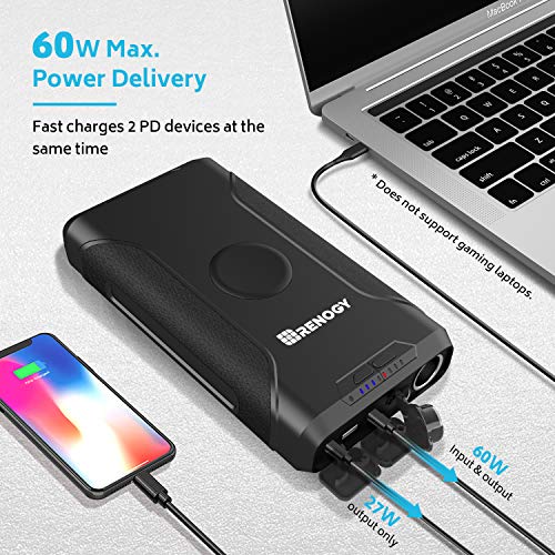 Renogy 72000mAh 266Wh 12v Power Bank with 60W PD, CPAP Battery 72000mAh/266Wh