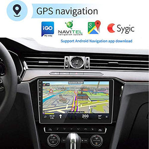 Hikity 10.1 Android Car Stereo Double Din Inch Touch 1G+16G, Black