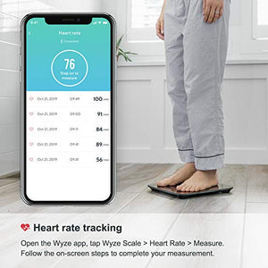 WYZE Smart Scale for Body Weight, Wireless Digital 1 Count (Pack of 1), Black