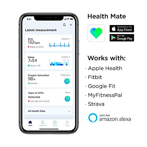 Withings ScanWatch - Hybrid Smartwatch with ECG, Heart Rate 42 mm, Black