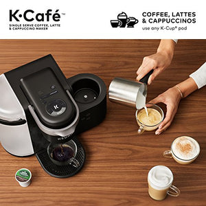 Keurig K-Cafe Single-Serve K-Cup Coffee Maker, 1 Count (Pack of 1), Charcoal