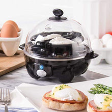 Load image into Gallery viewer, DASH black Rapid 6 Capacity Electric Cooker for Hard Boiled, One Size, Black
