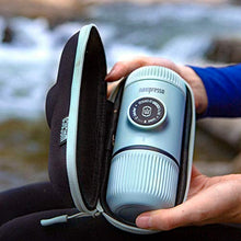 Load image into Gallery viewer, WACACO Nanopresso Portable Espresso Maker Bundled with Protective Arctic Blue
