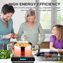 Load image into Gallery viewer, Duxtop Portable Induction Cooktop, Countertop Burner 1800 Watts, Silver