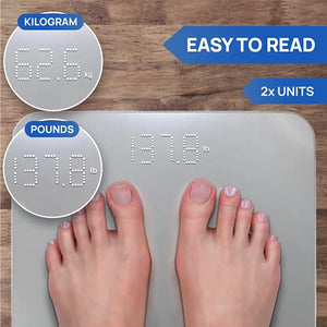 INEVIFIT Bathroom Scale, Highly Accurate Digital 1 Count (Pack of 1), Silver