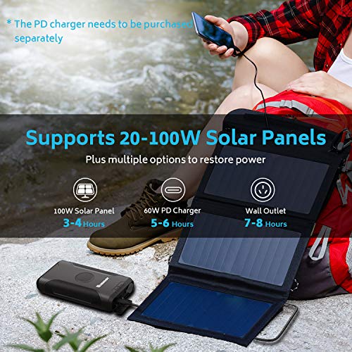 Renogy 72000mAh 266Wh 12v Power Bank with 60W PD, CPAP Battery 72000mAh/266Wh