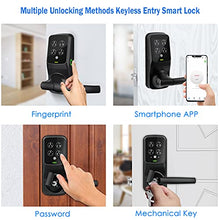 Load image into Gallery viewer, Lockly PGD628FMB, Fingerprint Bluetooth Keyless Entry Door Smart Matte Black