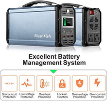 Load image into Gallery viewer, 300W Solar Generator, FlashFish 60000mAh Portable 222Wh Generator