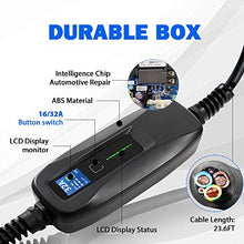 Load image into Gallery viewer, Morec 40Amp EV Charger Level 2 NEMA14-50 220V-240V Portable PCD040, with LCD