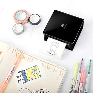 Phomemo M02 Mini Pocket Printer- Portable Bluetooth 3.3x3.3x1.6'', Black