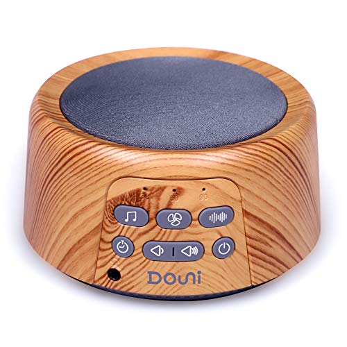 Douni Sleep Sound Machine - White Noise 1 Count (Pack of 1), Wood Grain