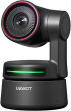 Load image into Gallery viewer, OBSBOT Tiny PTZ 4K Webcam, AI Powered Framing &amp; Autofocus, Video BLACK