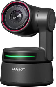 OBSBOT Tiny PTZ 4K Webcam, AI Powered Framing & Autofocus, Video BLACK