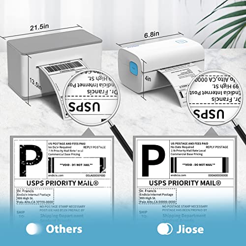 Jiose Shipping Label Windows & MacOS both Compatible, Gray Inner