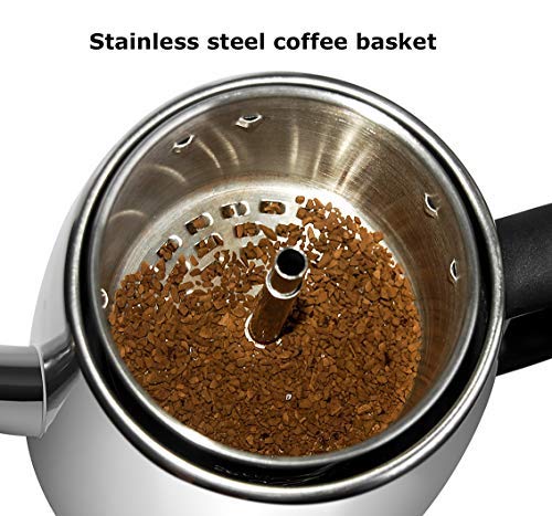 Mixpresso Electric Percolator Coffee Pot, Stainless Steel Coffee Maker,  Percolator Electric Pot - 10 Cups Stainless Steel Percolator With Coffee