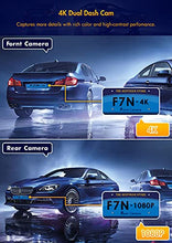 Load image into Gallery viewer, Dual Dash Cam Built-in WiFi GPS Front 4K/2.5K and Rear 1080P Dash...