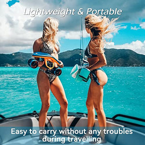 sublue WhiteShark Mix Underwater Scooter Dual Motors, Action Camera SpaceBlue