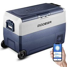 Load image into Gallery viewer, 【Upgraded】BODEGA 12 Volt Refrigerator, Portable Freezer, Car 53 Quart, blue